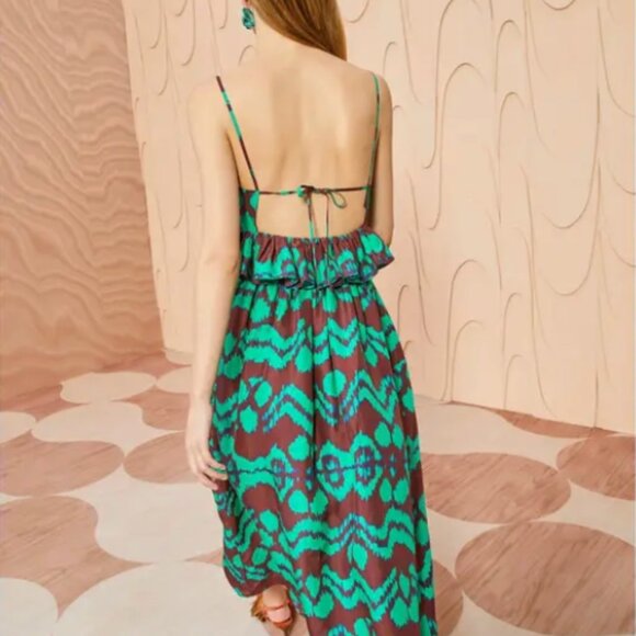 Ulla Johnson Amaliya Silk Ikat Print Dress - Picture 2 of 6